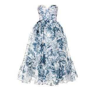 Selkie Louie Toile Corset French Puff Dress - XS